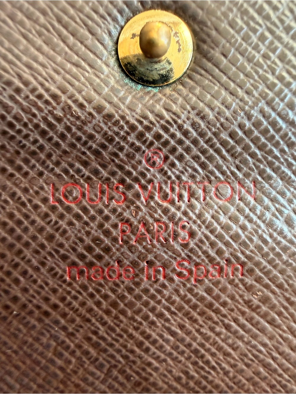 Excellent Louis Vuitton Damier Ebene Sarah wallet with strap - Picture 7 of 13